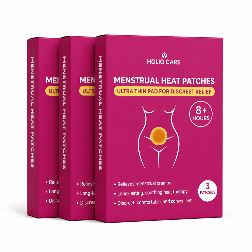Holio Care Self-Warming Comfort Patch – Up to 8-10 Hours of Steady Warmth | 3-Pack Discreet Adhesive Patches
