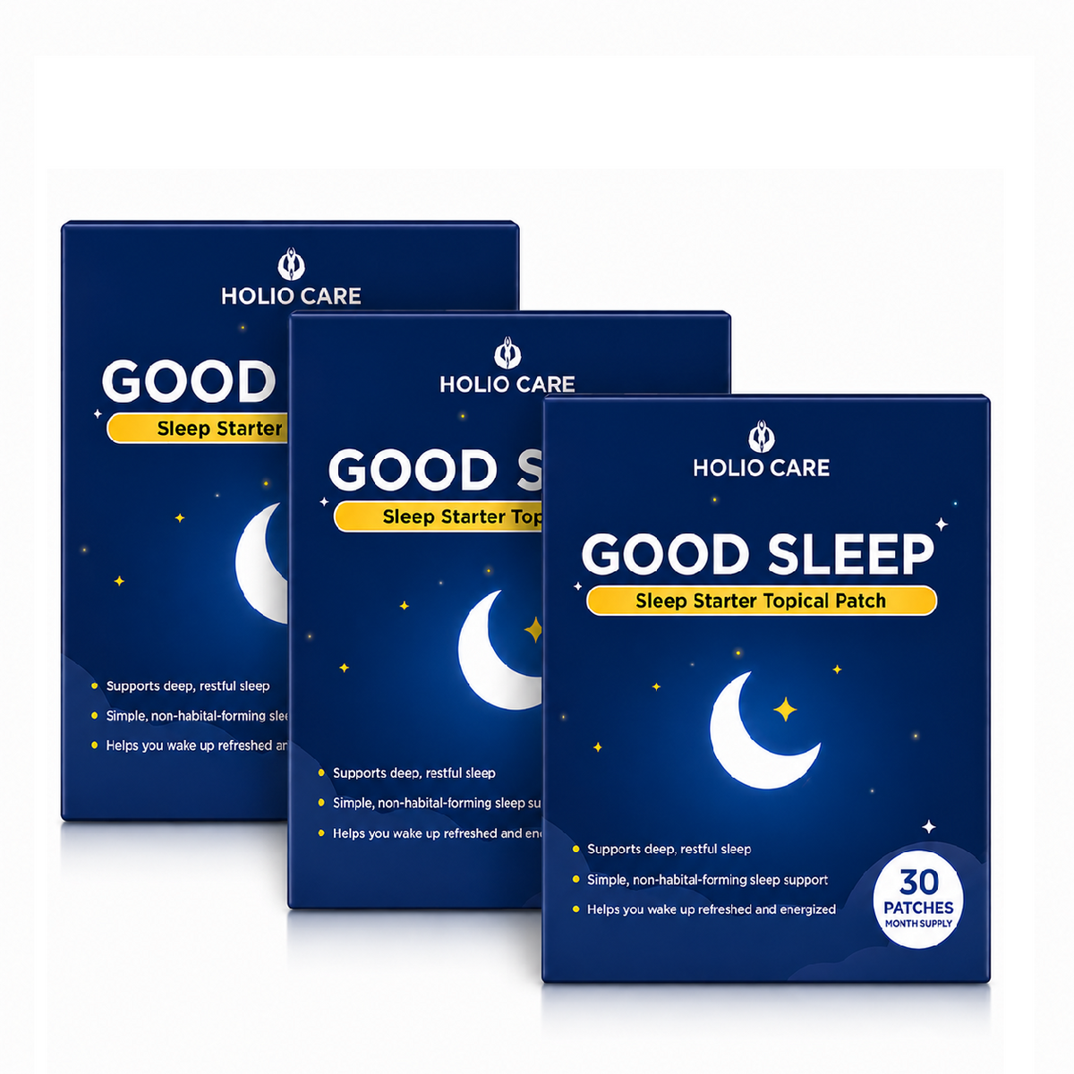 Holio Care Good Sleep Starter Topical Patch –Nighttime Relaxation Support with Plant-Based Extracts