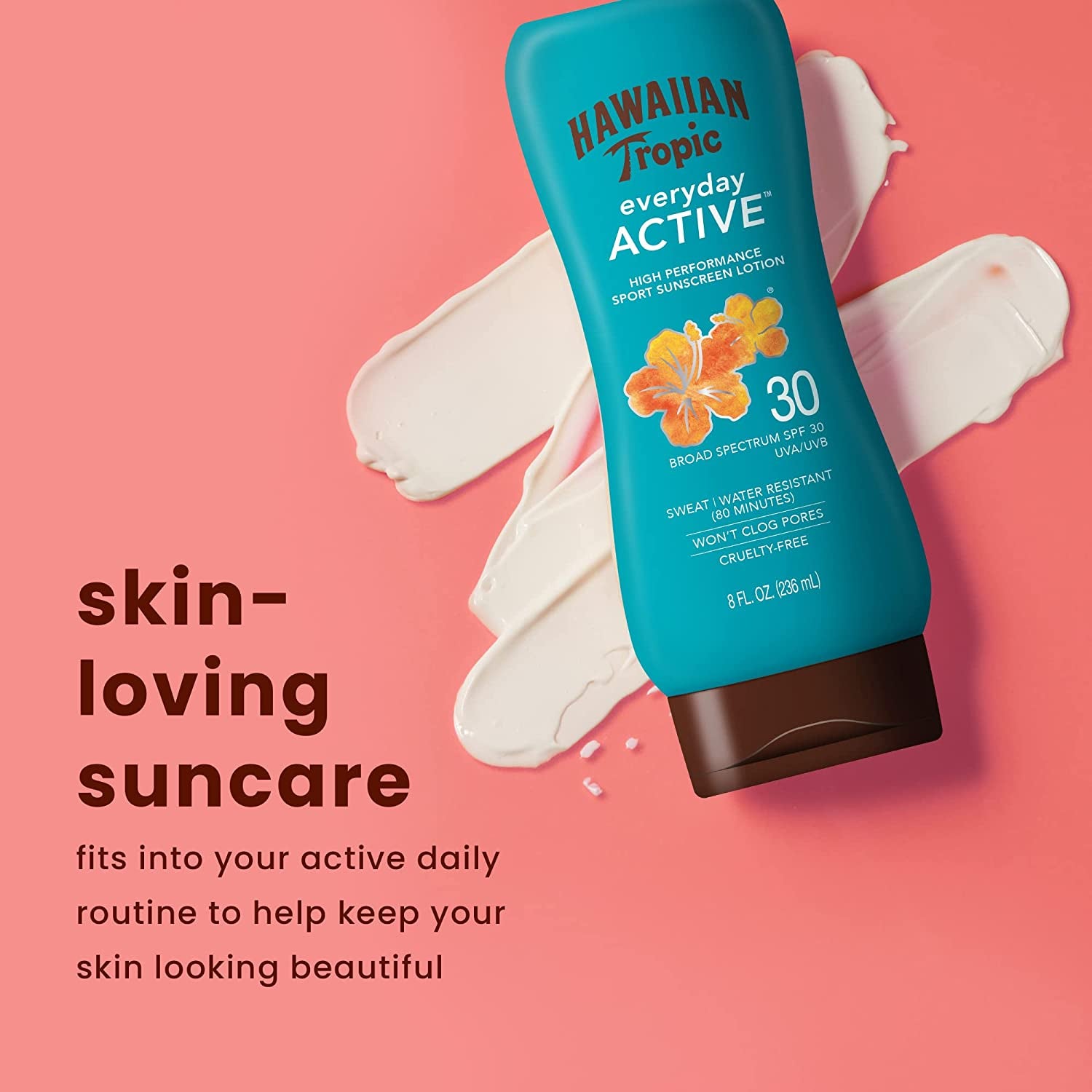 "Sun-Kissed Protection: Hawaiian Tropic SPF 30 Everyday Active Lotion Sunscreen Twin Pack"