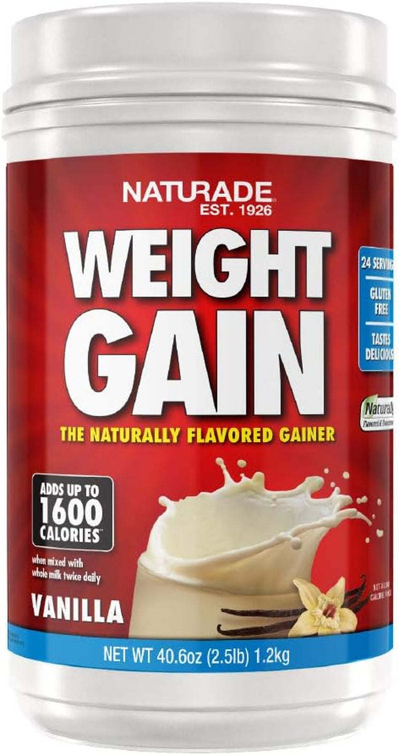 Naturade All-Natural Vanilla Weight Gain Instant Nutrition Drink Mix - 40.6 Ounce