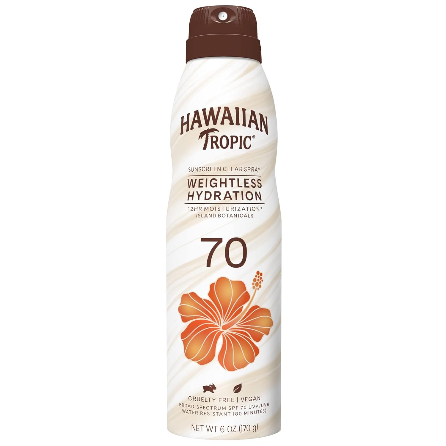 "Ultra-Light Hawaiian Tropic SPF 70 Clear Sunscreen Spray - 6oz"