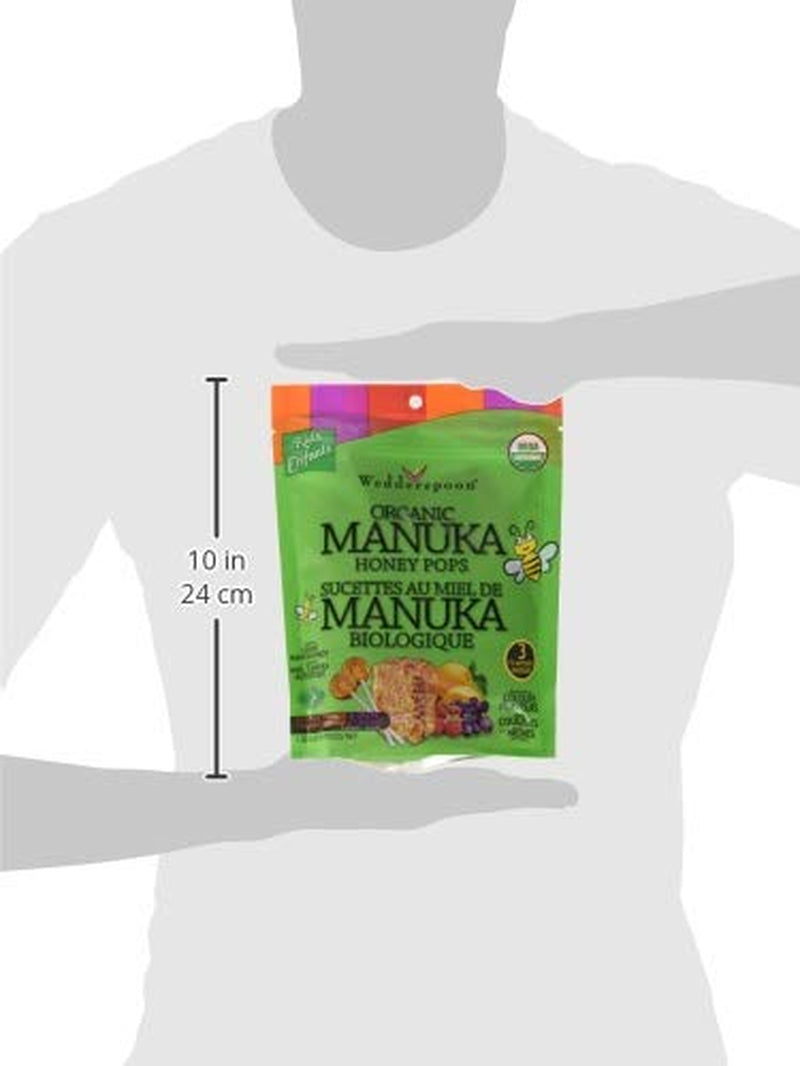 WEDDERSPOON Organic Manuka Honey Pops Variety Pack, 120 GR