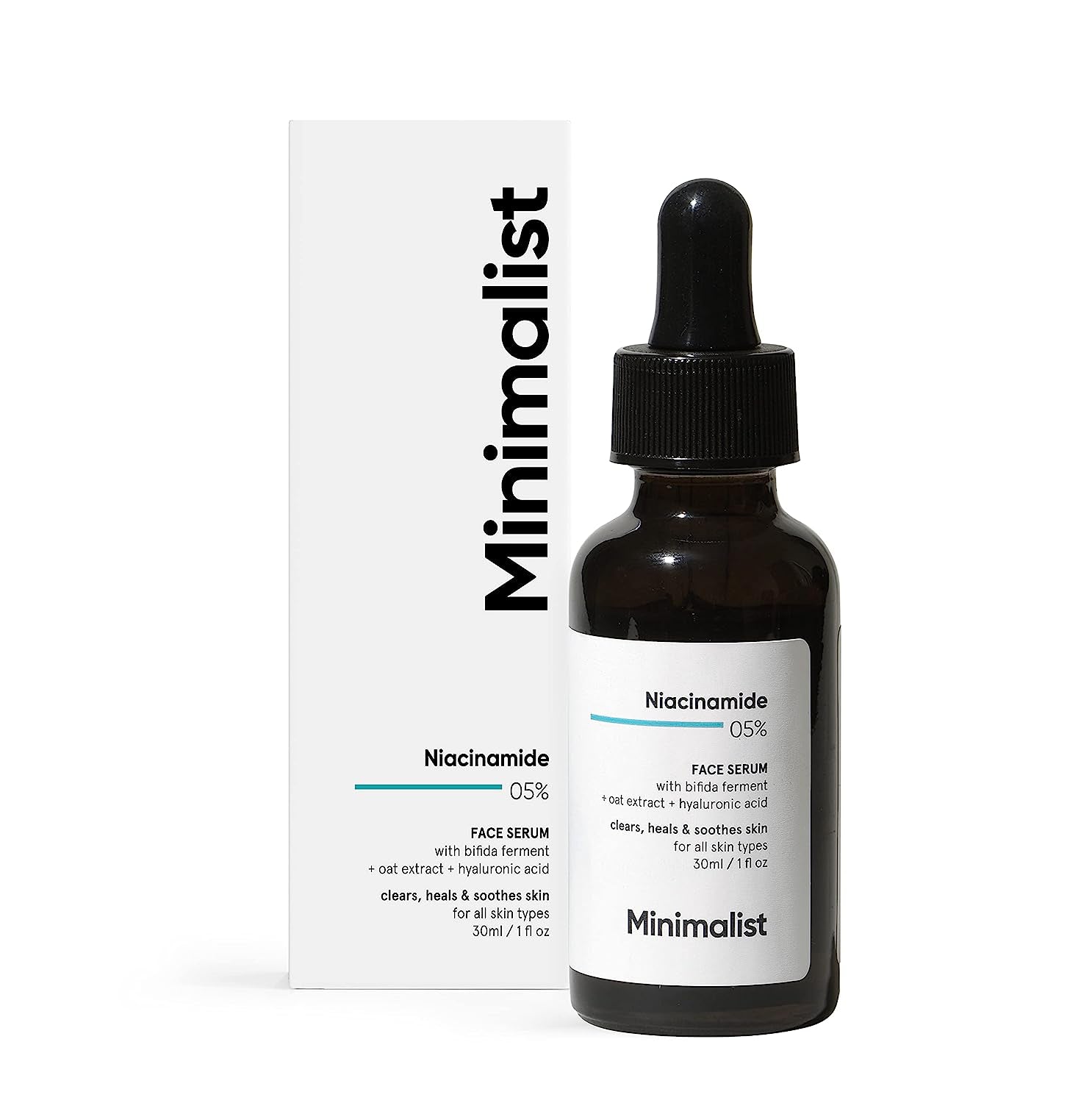 Professional Face Serum with Niacinamide, Hyaluronic Acid, and Pore Minimizer - 1 Fl Oz / 30 Ml