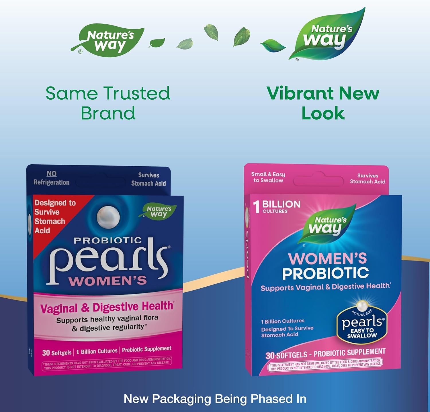 Women's Probiotic Pearls - Vaginal & Digestive Health Support - 1 Billion Live Cultures - 30 Softgels