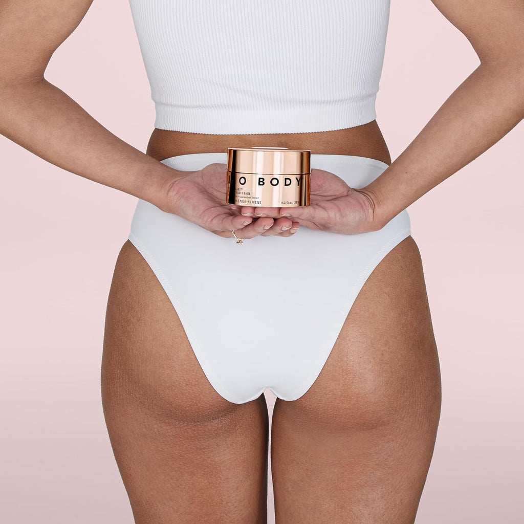 JLO BEAUTY Firm + Flaunt Targeted Booty Balm | Firms, Hydrates, Improves Skin Elasticity & Targets Arms, Waist, Booty, Hips and Thighs | 4.2 Ounce