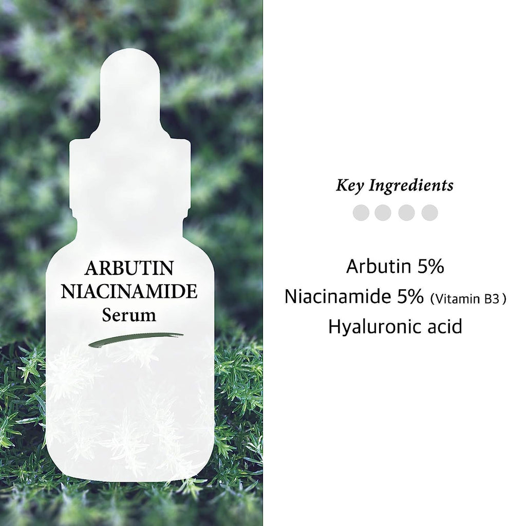 Arbutin 5% Serum for Face with Niacinamide 5% - Treating Pigmentations, Melasma, Dark Spot Corrector, Prevent Skin Discolouration, 1 Fl Oz (30Ml) Cos De BAHA