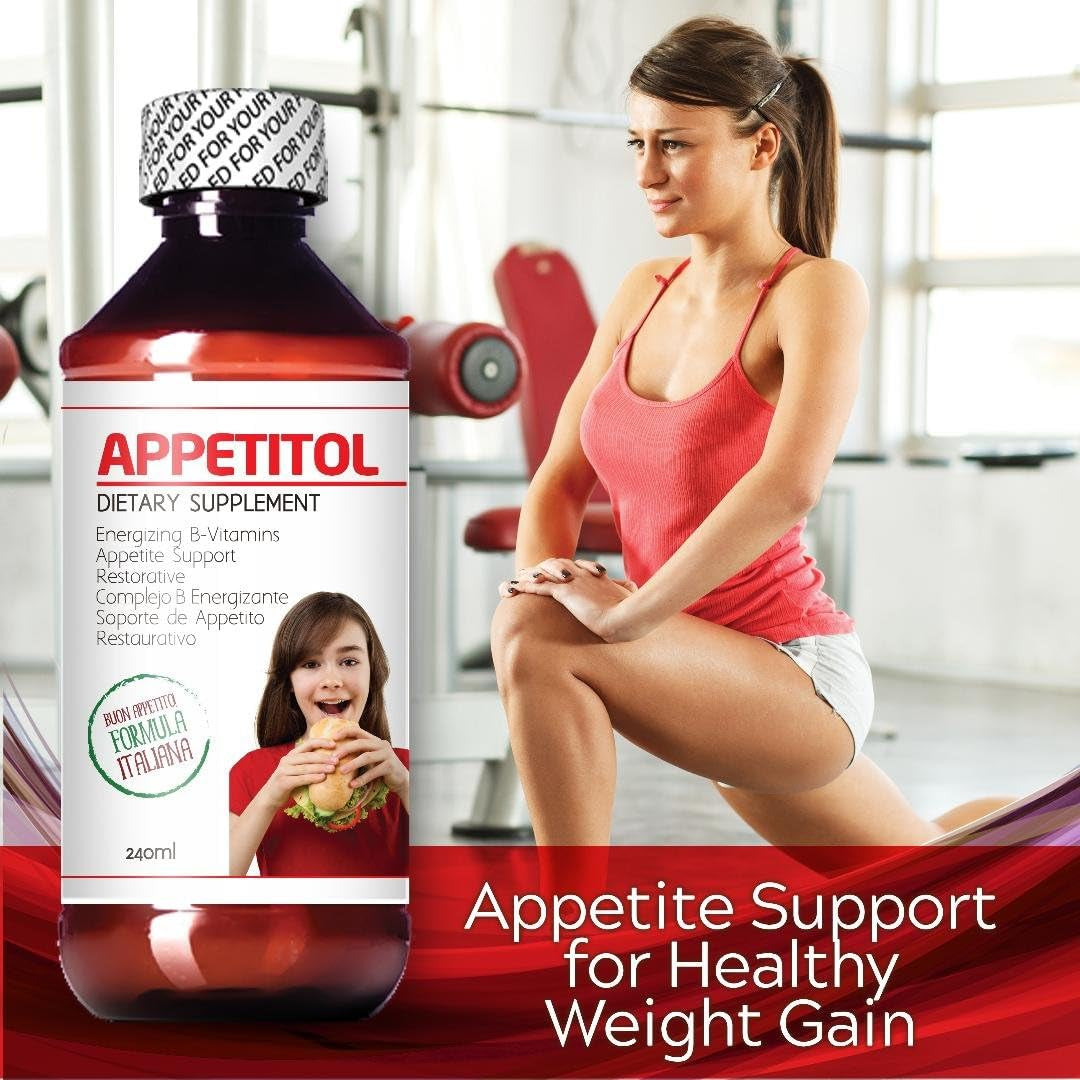 Appetitol Appetite-Weight Gain Supplement for Underweight Children - Fortified with Essential Vitamins and Minerals (8 Fl Oz)