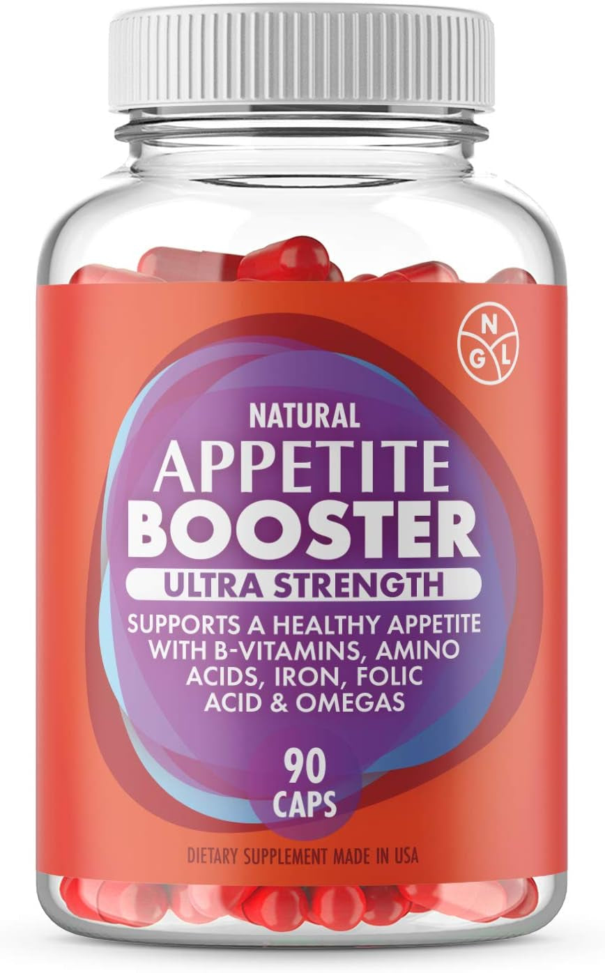 ```NGL Appetite Booster Pills Extra Strength for Adults with Essential Nutrients```