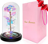 "Enchanting Galaxy Rose: The Perfect Gift for Her - Personalized, Unique, and Timeless. Ideal for Mom, Wife, Daughter. A Stunning Glass Rose Flower for Christmas and Beyond!"