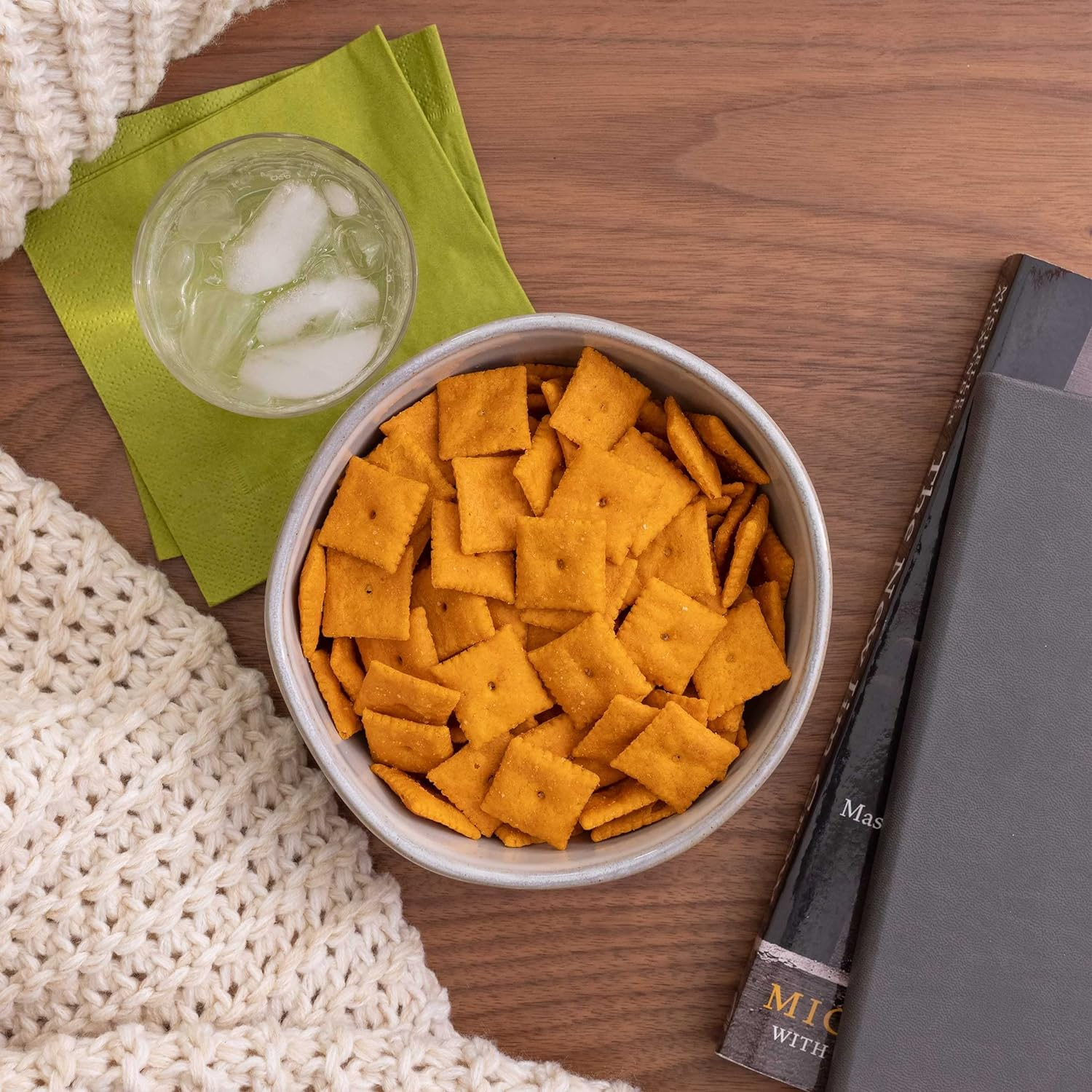 Annie's Organic Cheddar Squares, Baked Cracker Snacks