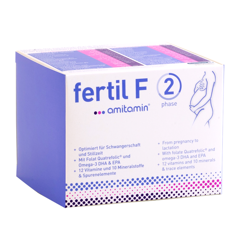 amitamin fertil F Phase 2-Optimized Prenatal Formula for Ladies During Pregnancy and Lactation (1 Box 30 Days Supply)