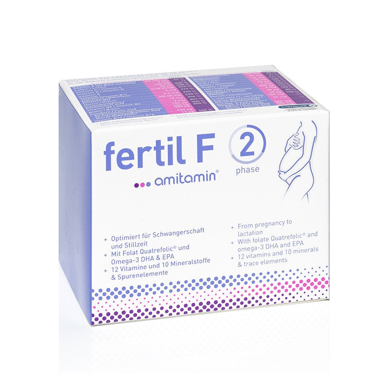 amitamin fertil F Phase 2-Optimized Prenatal Formula for Ladies During Pregnancy and Lactation (1 Box 30 Days Supply)