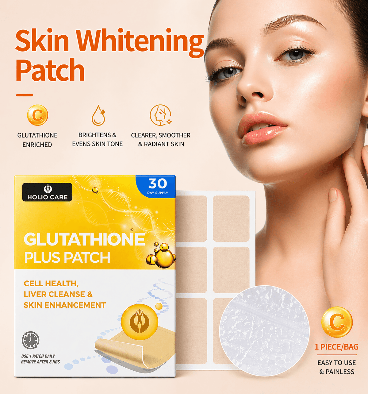 Glutathione Patch for Radiant-Looking Skin (30-Day)