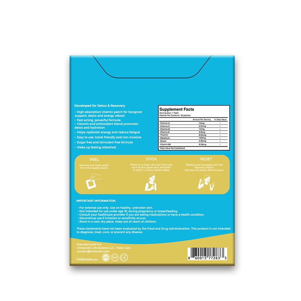 Reset+ Wellness Patch – Vitamin B12 & Green Tea Daily Support Patch