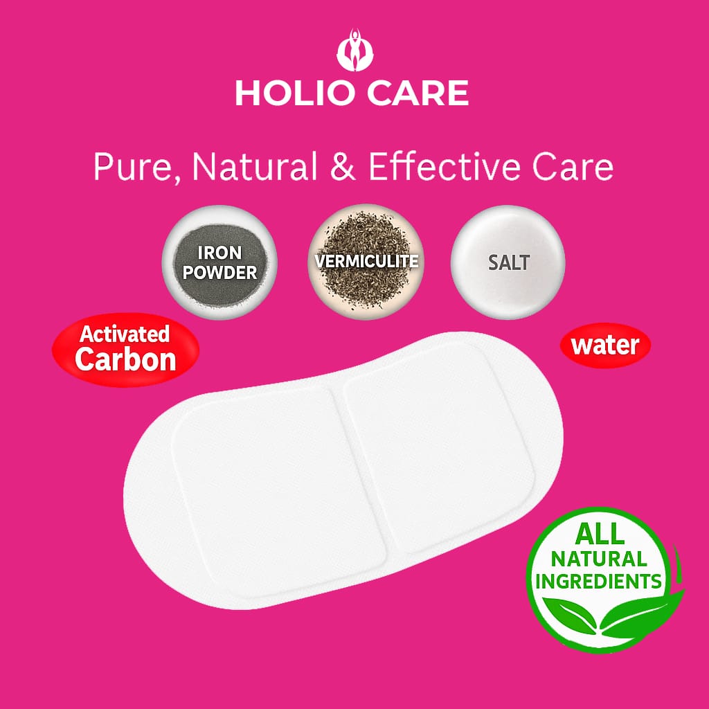 Holio Care Self-Warming Comfort Patch – Up to 8-10 Hours of Steady Warmth | 3-Pack Discreet Adhesive Patches