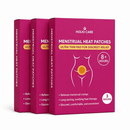 Holio Care Self-Warming Comfort Patch – Up to 8-10 Hours of Steady Warmth | 3-Pack Discreet Adhesive Patches