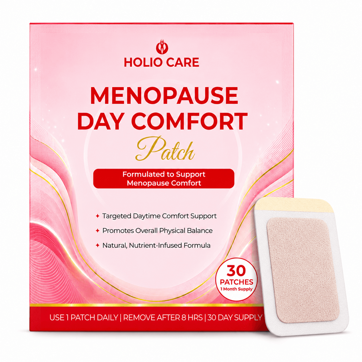 Daily Wellness Patch for Women – Vitamin & Botanical Transdermal Patch (30-Day Supply)