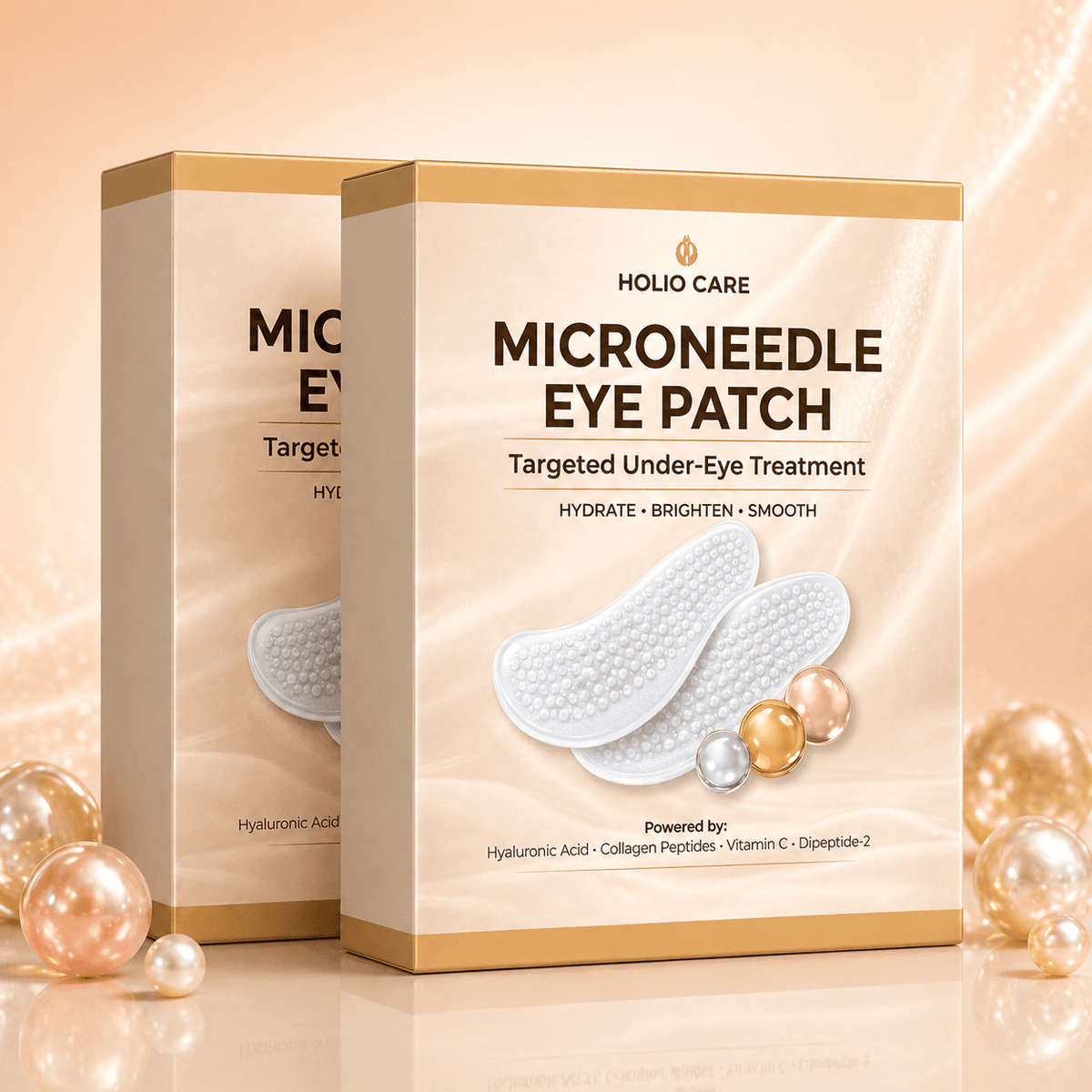 Microneedle Eye Patch for Dark Circles & Puffiness | Hydrating Under Eye Patches | Holio Care