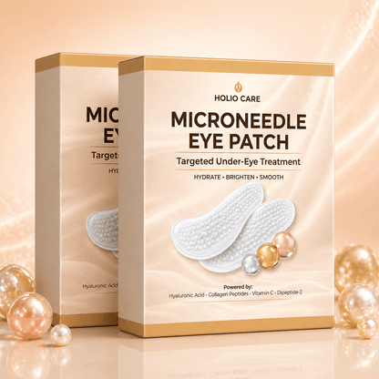 Microneedle Eye Patch for Dark Circles & Puffiness | Hydrating Under Eye Patches | Holio Care