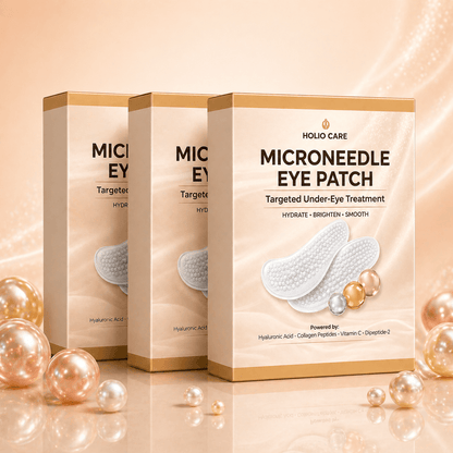 Microneedle Eye Patch for Dark Circles & Puffiness | Hydrating Under Eye Patches | Holio Care