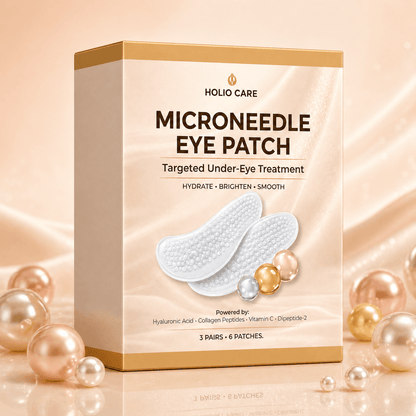 Microneedle Eye Patch for Dark Circles & Puffiness | Hydrating Under Eye Patches | Holio Care