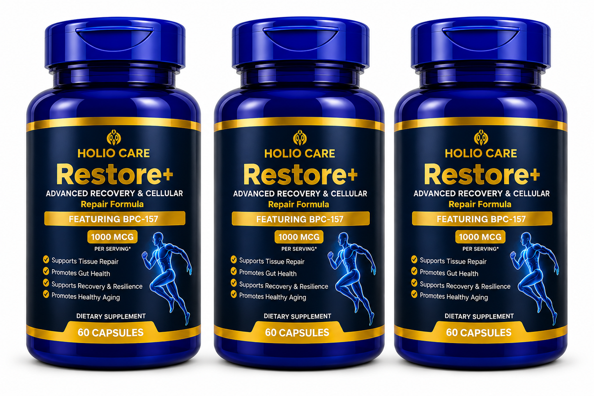 Restore+ Daily Wellness Formula | Holio Care | 60 Capsules