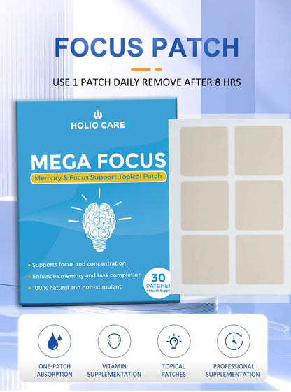 Mega Focus Patch – Natural Supplement for Focus & Concentration