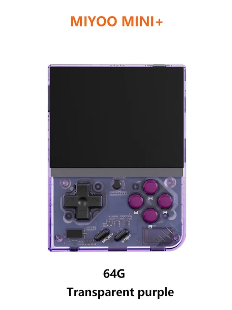 MIYOO Mini+ Portable Retro Handheld Game Console 3.5-Inch IPS HD Screen Children'S Gift Linux System Classic Gaming Emulator