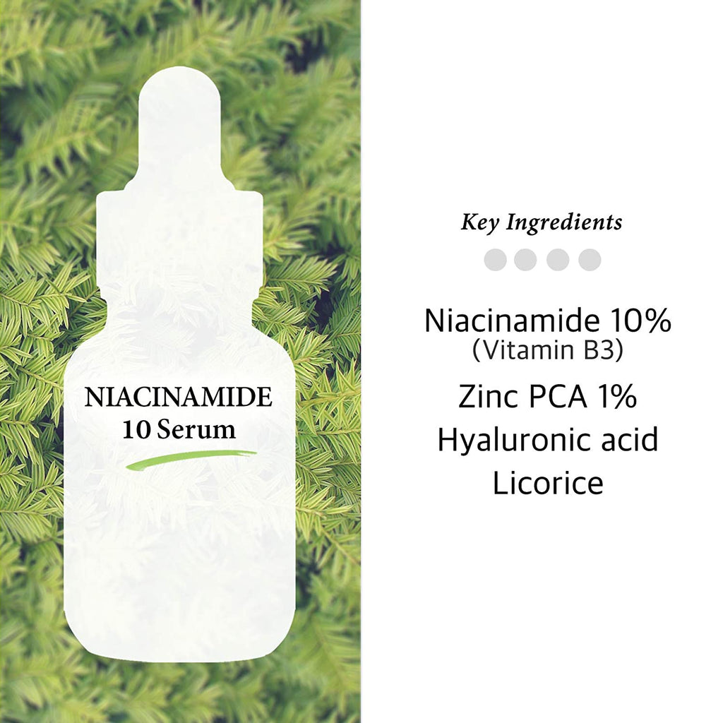 Niacinamide 10% + Zinc PCA 1% Serum for Face - Pore Reducer + Uneven Skin Tone Treatment + Diminishes Acne Prone, Skin Balancing Pore Reducing, Restores Elasticity, 1 Fl Oz Cos De BAHA