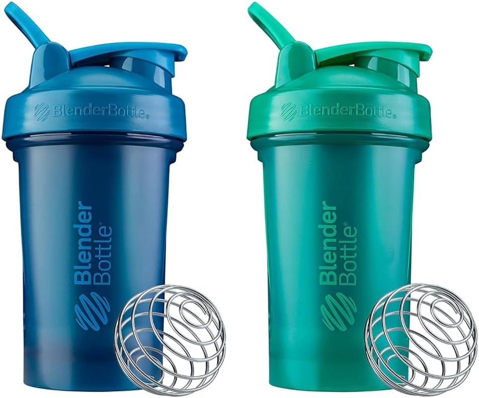 "Ultimate Blenderbottle Classic V2: The Perfect Shaker Bottle for Protein Shakes and Pre Workout - 20-Ounce, Sleek Black Design!"