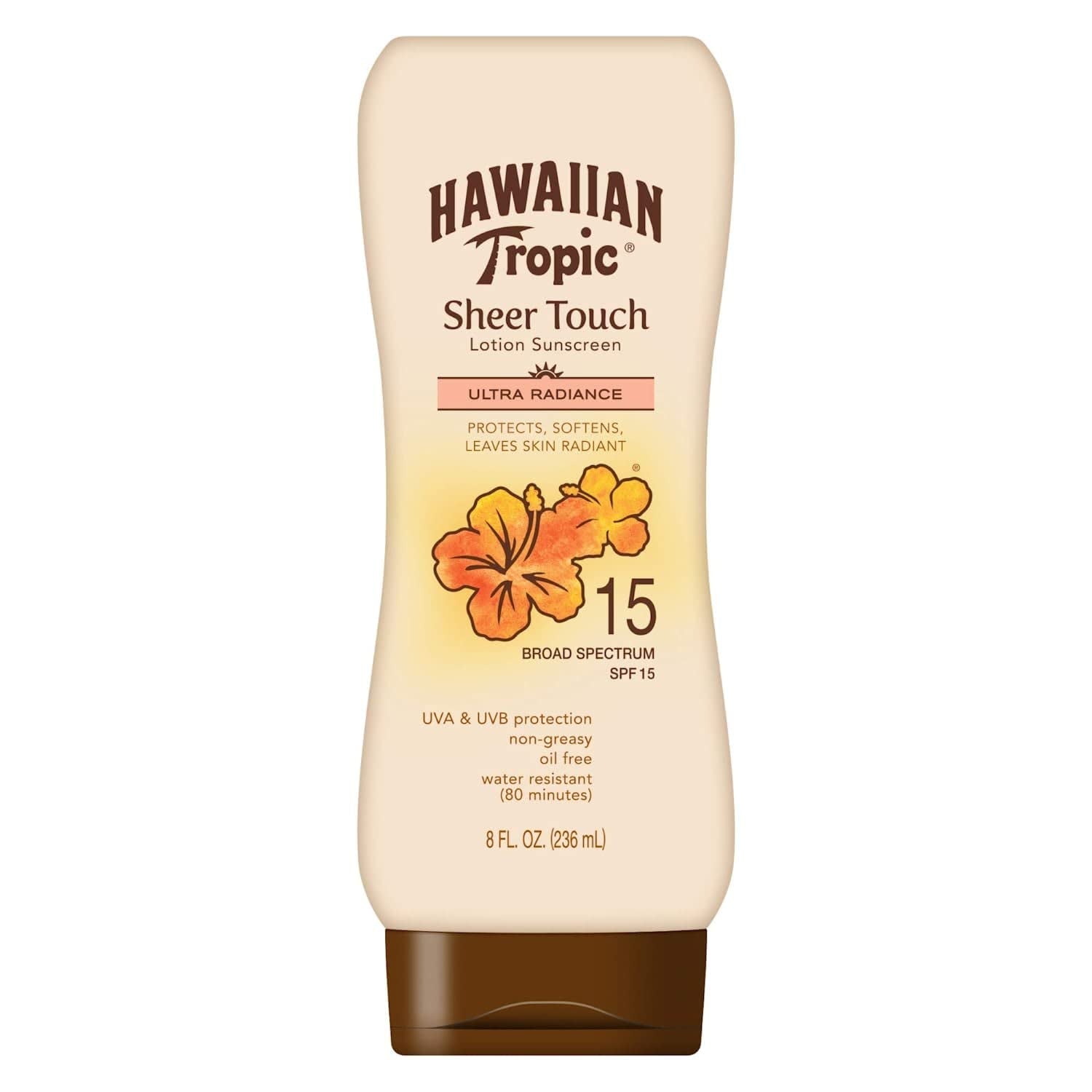 "Radiant Protection: Hawaiian Tropic Sheer Touch Ultra Radiance Lotion Sunscreen SPF 50 Twin Pack"