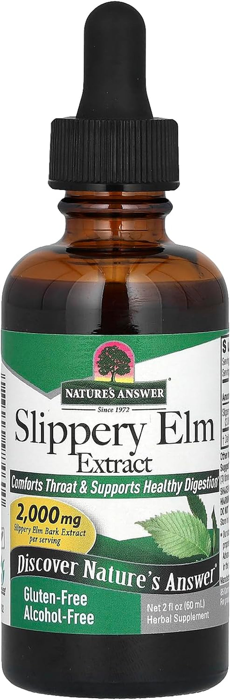 Alcohol-Free Slippery Elm Extract - 2 fl oz by Nature's Answer