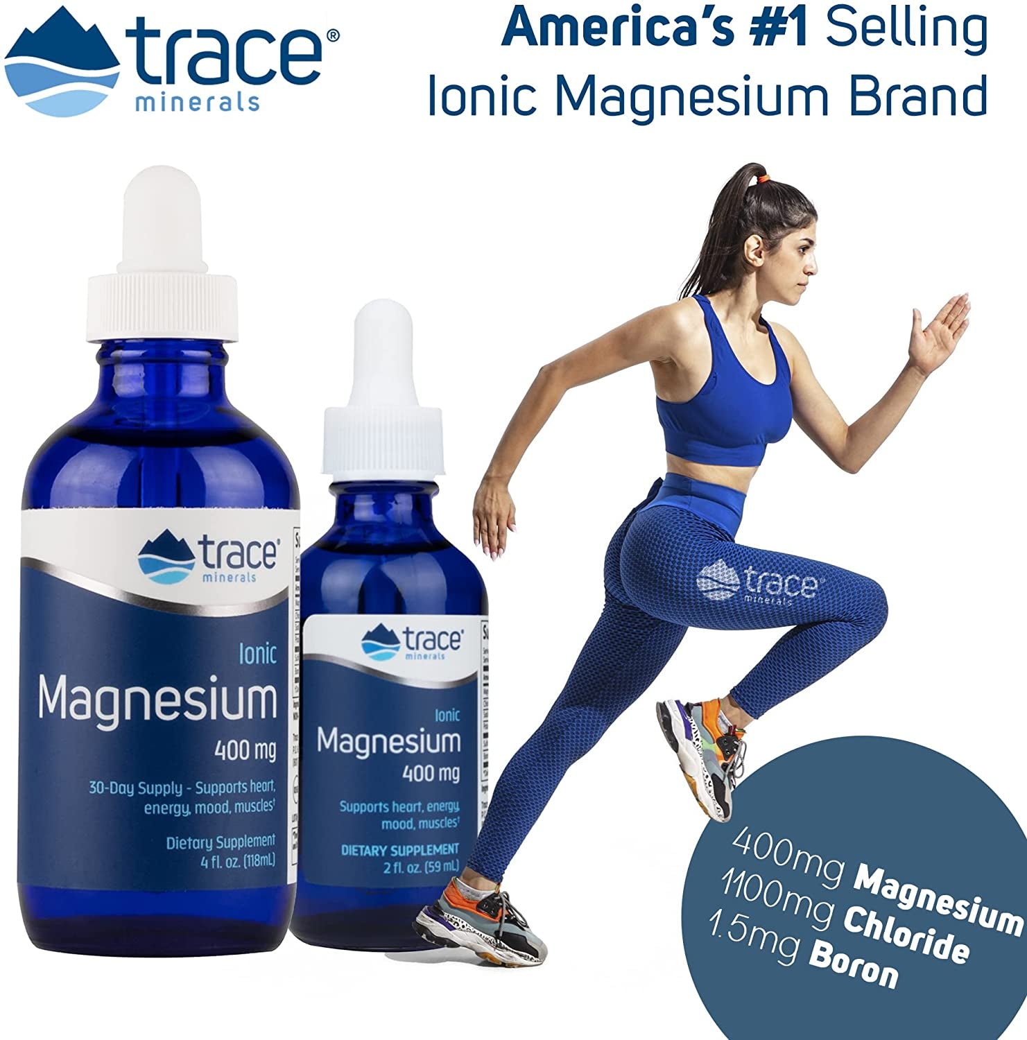 "Essential Ionic Magnesium Drops | Supports Vital Body Functions | 4 Fl Oz (32 Servings)"