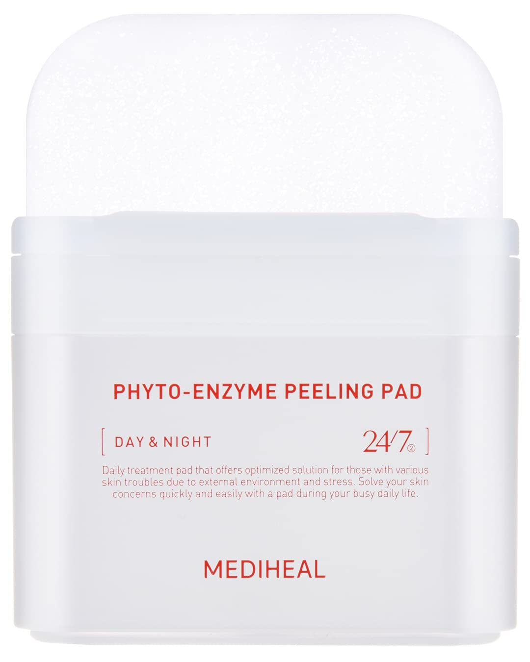 MEDIHEAL Phyto Enzyme Peeling Pad - Vegan Face Resurfacing Gauze Pads with LHA & Papaya Enzym - Pore Tightening Pads to Control Sebum - Exfoliating Pads for Dead Skin Cells, 90 Pads