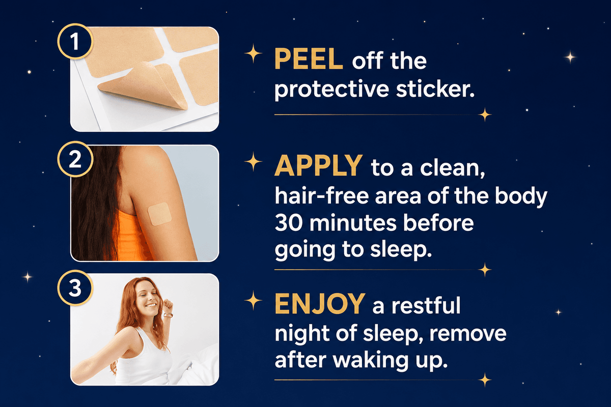 Good Sleep Patch – Overnight Transdermal Sleep Support Patch (30-Day Supply)