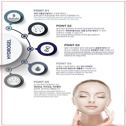 Glutathione brightening hydrogel face mask – Holio Care