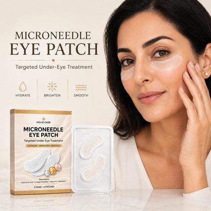 Microneedle Eye Patch for Dark Circles & Puffiness | Hydrating Under Eye Patches | Holio Care