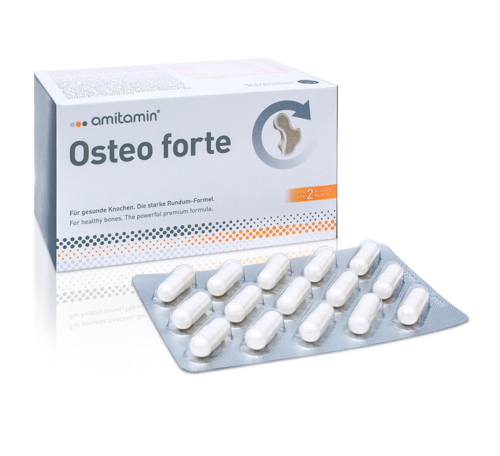 amitamin® Osteo forte - Power Formula for Strong bones For Agers and Seniors (60 Days Supply)