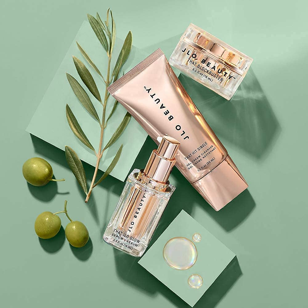 JLO BEAUTY That Jlo Starter Kit | Includes Serum, Cleanser, and Cream, Gently Tightens, Clears, Brightens, and Hydrates for Smooth, Radiant Skin