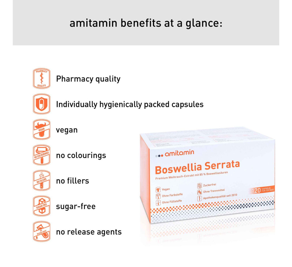 amitamin® Boswellia Serrata - Fully Vegan Quality (120 Days Supply)
