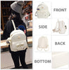 "Chic and Adorable K.E.J. Mini Backpack Set - Stylish Leather Bag with Bowknot Detail - Perfect for Women on the Go!"