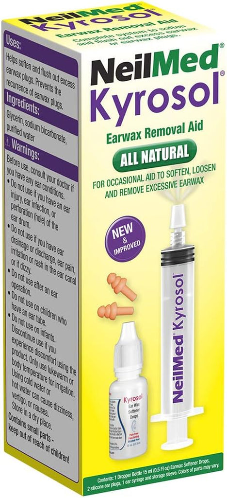 SQUIP Neilmed Kyrosol All-Natural Earwax Removal Aid, Original Version - Free & Fast Delivery