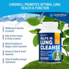 LUNGWELL Quit Smoking Aid - Made in USA - Helps to Clear Lungs & Stop Smoking - Infused with Mullein & L-Tryptophan for Lung Cleanse & Stress Relief
