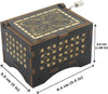 "Enchanting Can't Help Falling in Love Wood Music Box - Antique Engraved Musical Case for Your Loved One - Perfect Gift for Your Special Someone (BLACK)"