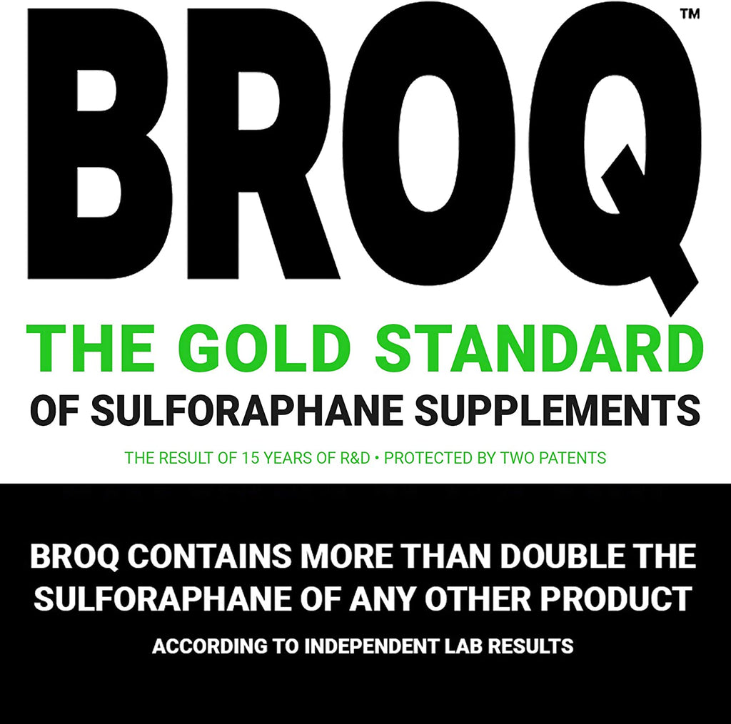 BROQ - the Gold Standard of Sulforaphane Supplements - More than 2X Any Other Product - See Independent Lab Tests - the World’S Only High Potency Natural Stabilized Sulforaphane - Same as Prostaphane