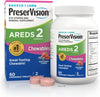 Preservision AREDS 2 Eye Vitamin & Mineral Supplement, Contains Lutein, Vitamin C, Zeaxanthin, Zinc, Copper & Vitamin E, 60 Chewable (Packaging May Vary)