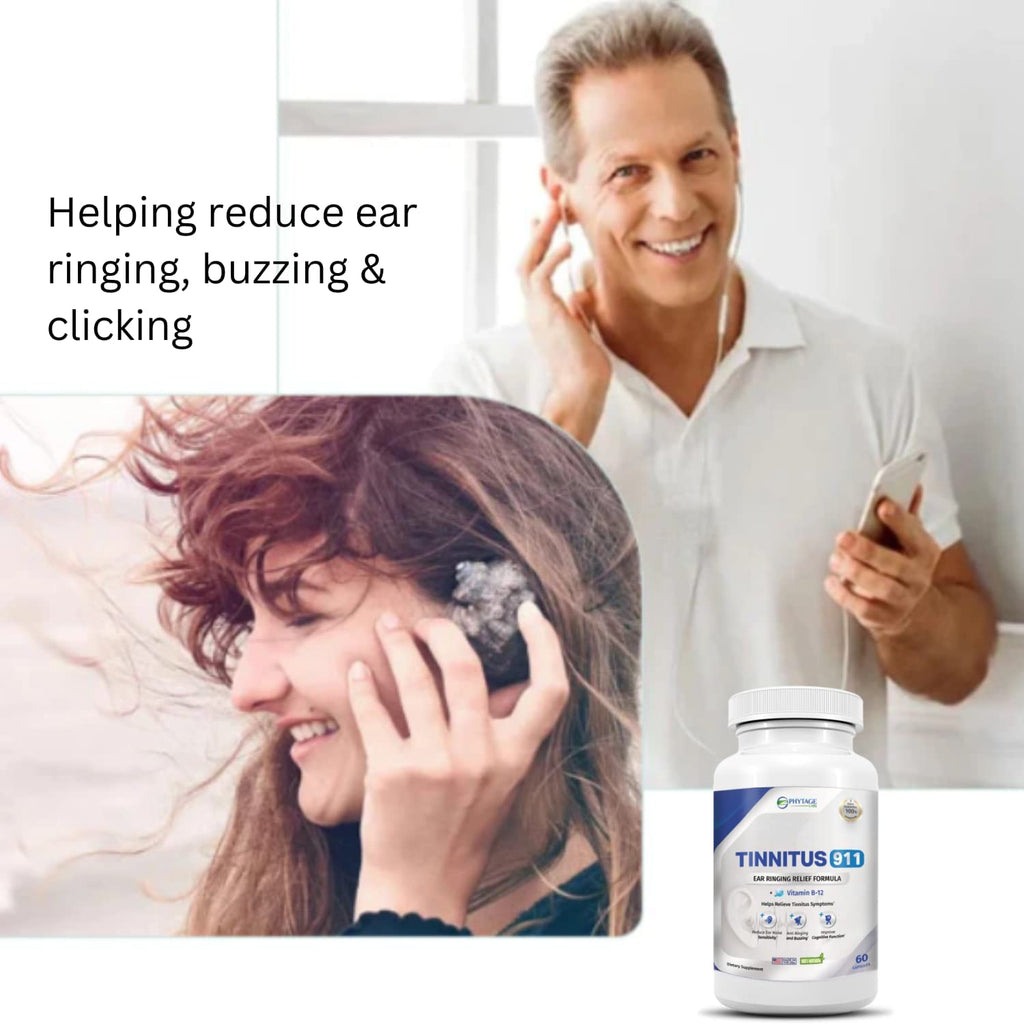 Tinnitus 911, Tinnitus Relief Supplement - Ear Ringing Relief. 60 Capsules