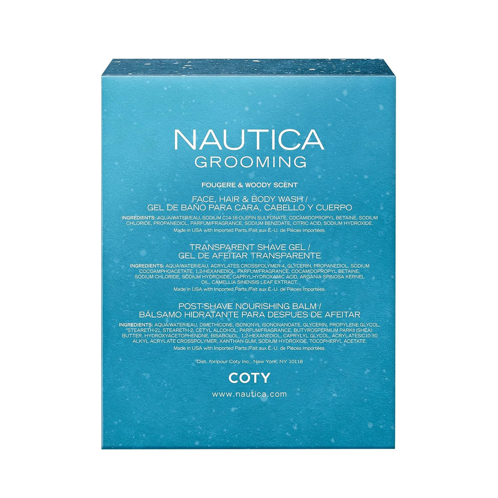 "Ultimate Nautica Grooming Men's Holiday Gift Set - 3 Essential Pieces!"
