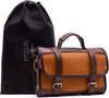 "Vetelli Men's Leather Toiletry Bag - Stylish, Durable, and Organized with Multiple Pockets and Convenient Hanging Hook"