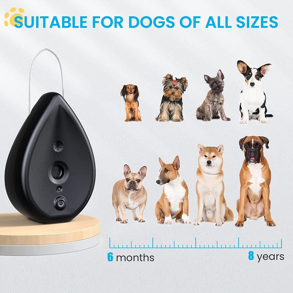 MODUS Automatic anti Barking Device Indoor Barking Control Device 3 Modes AI Recognition Tech and Irregular Ultrasound Frequency to Stop Dogs from Barking Bark Box Safe for Human and Dogs